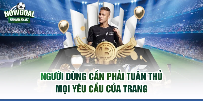 Người dùng cần phải tuân thủ mọi yêu cầu của trang